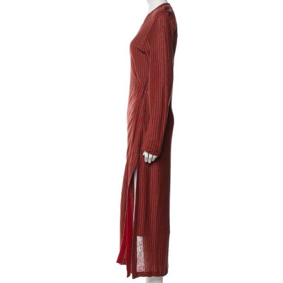 Ralph Lauren Collection Purple Label Runway 1997 Linen Midi Dress Vintage M - Picture 9 of 10